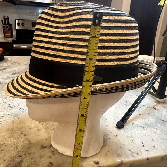 NWOT Woven Fedora Hat Striped by Papillion
Beige &Black - Picture 11 of 14